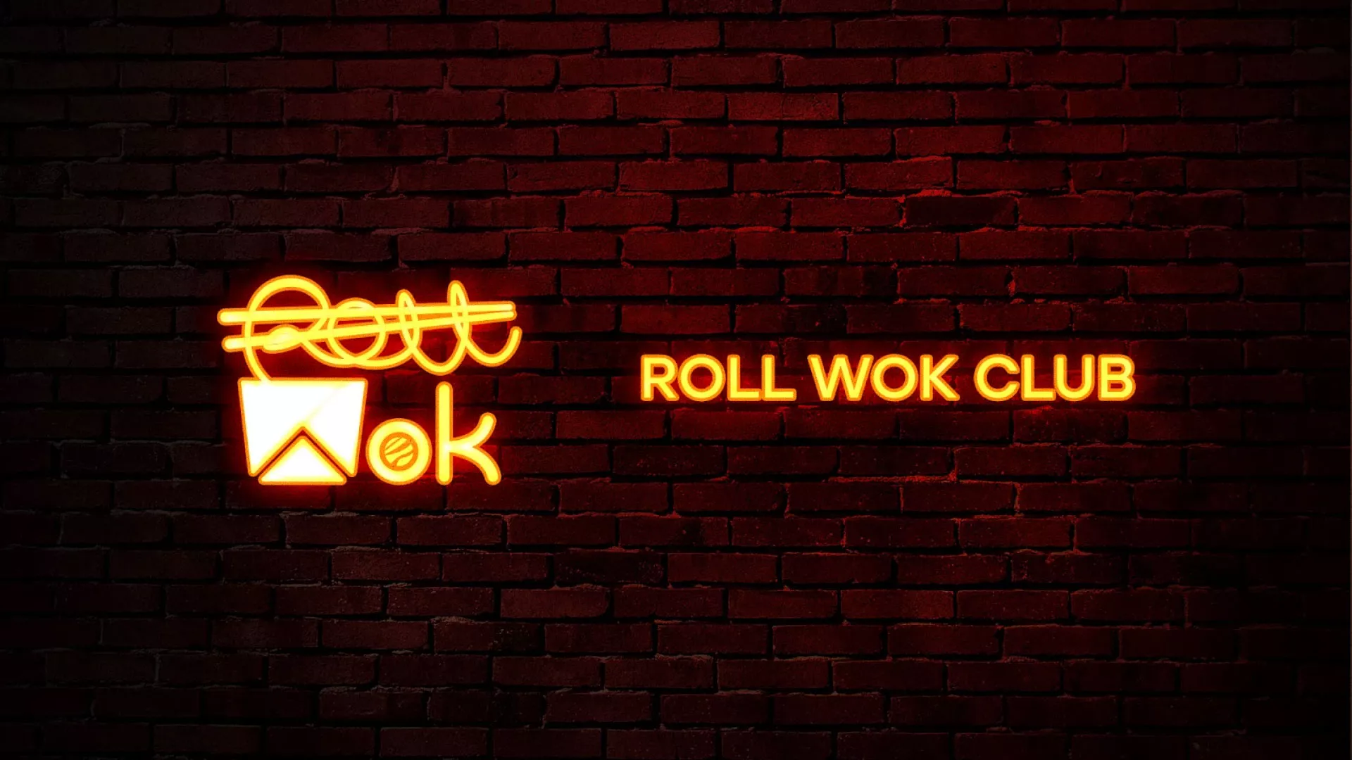Разработка интерьерной вывески суши-бара «Roll Wok Club» в Ухте